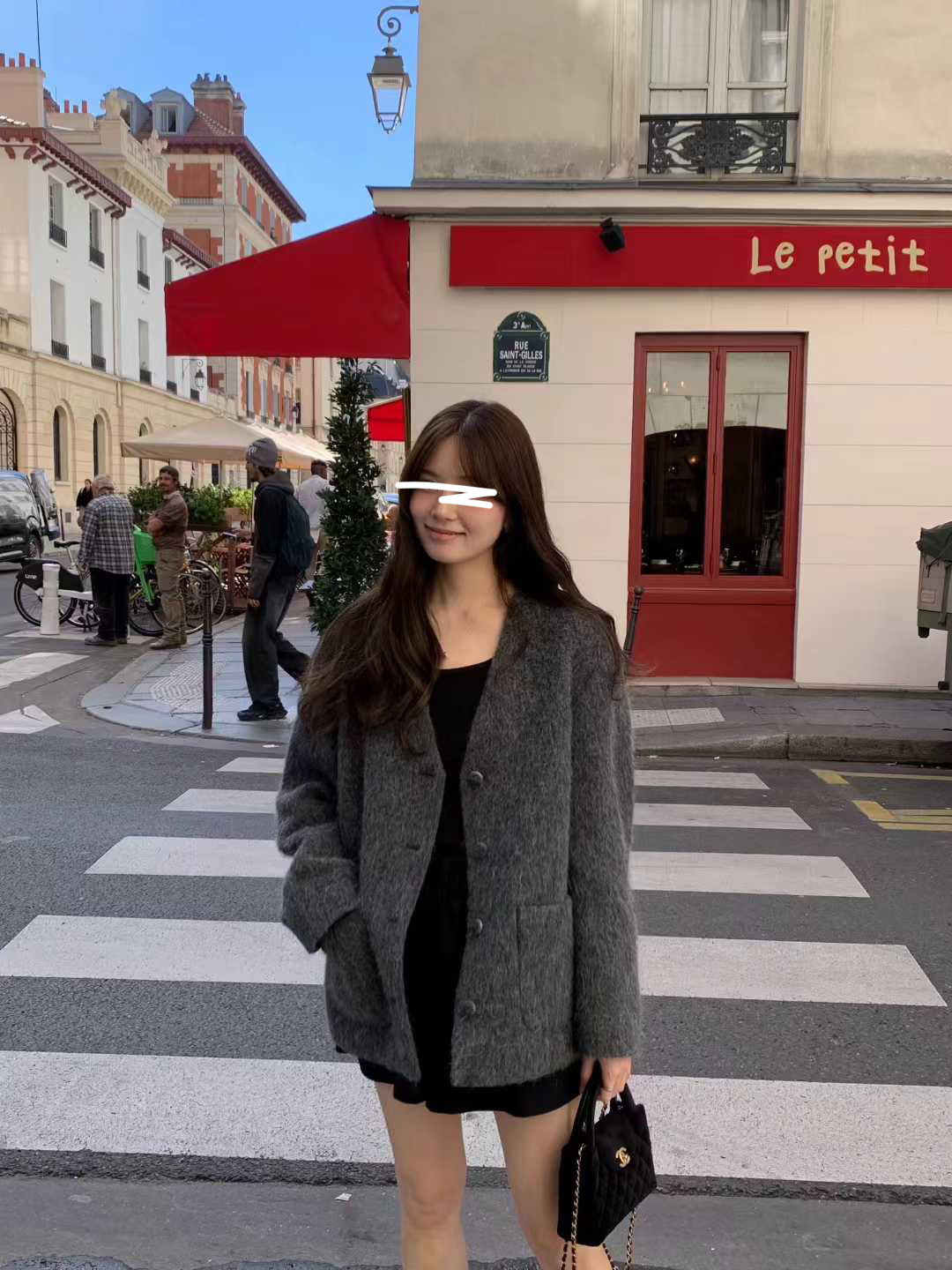 A22.顏值家氣質小千金V領排釦外套