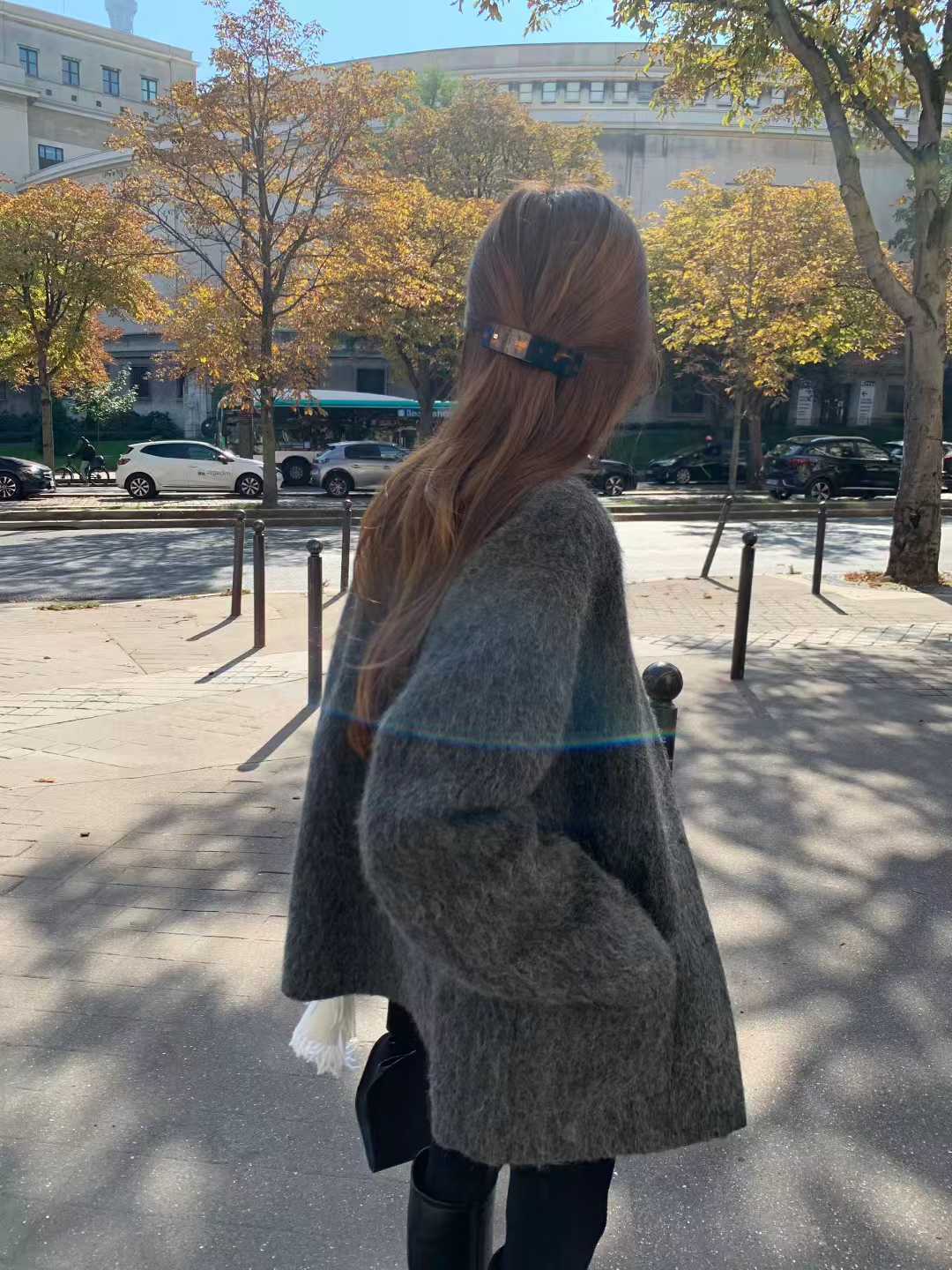 A22.顏值家氣質小千金V領排釦外套