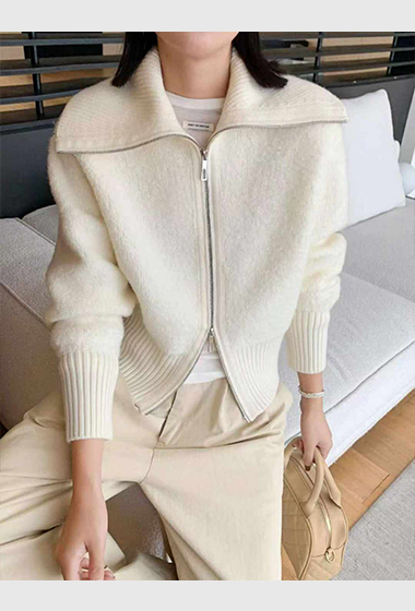 B84.可可家氣勢大翻領羊毛外套