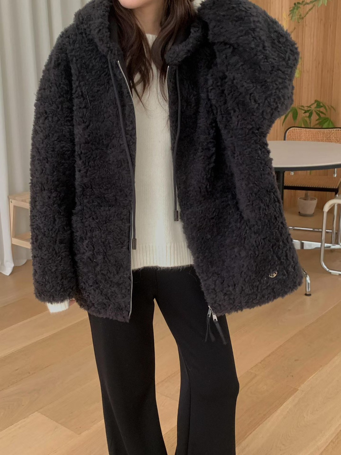 B52.擁抱泰迪熊連帽拉鏈外套