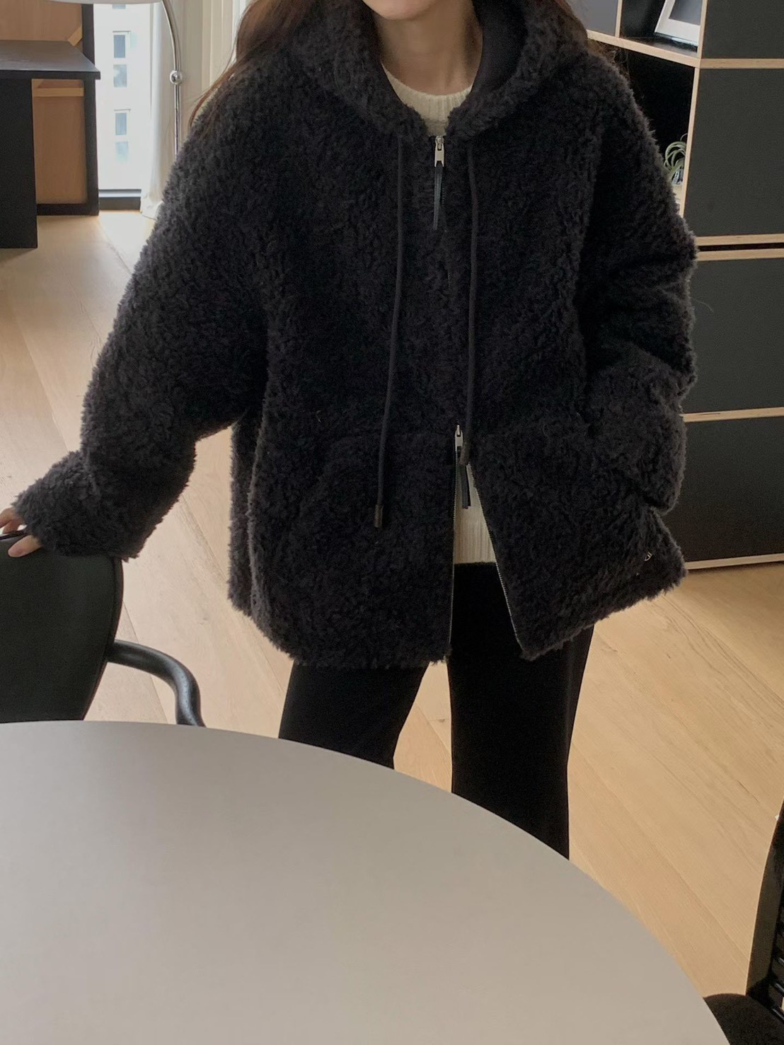 B52.擁抱泰迪熊連帽拉鏈外套