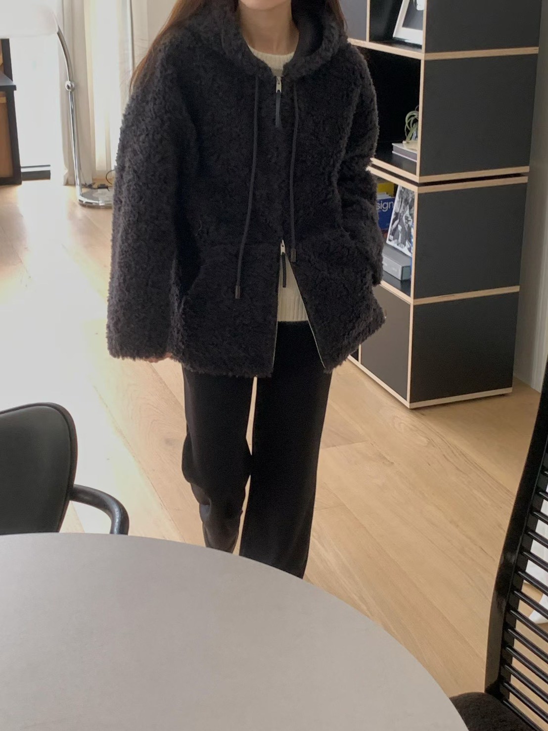 B52.擁抱泰迪熊連帽拉鏈外套