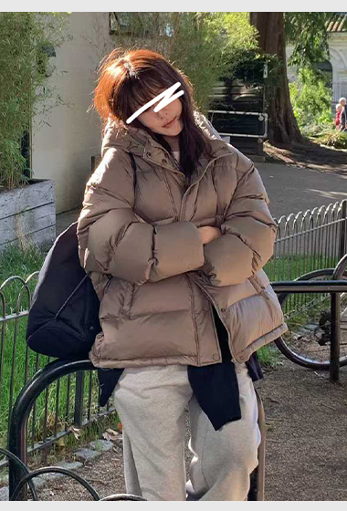 B17.小V家經典保暖連帽鴨絨外套
