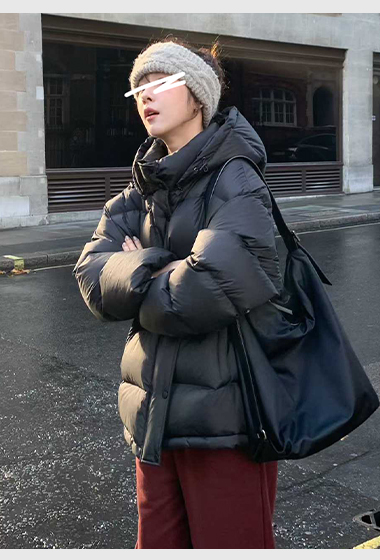 B17.小V家經典保暖連帽鴨絨外套