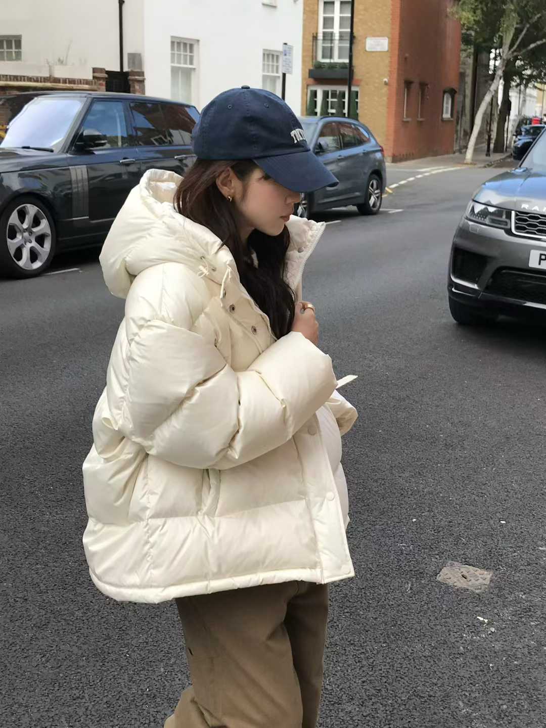 B17.小V家經典保暖連帽鴨絨外套