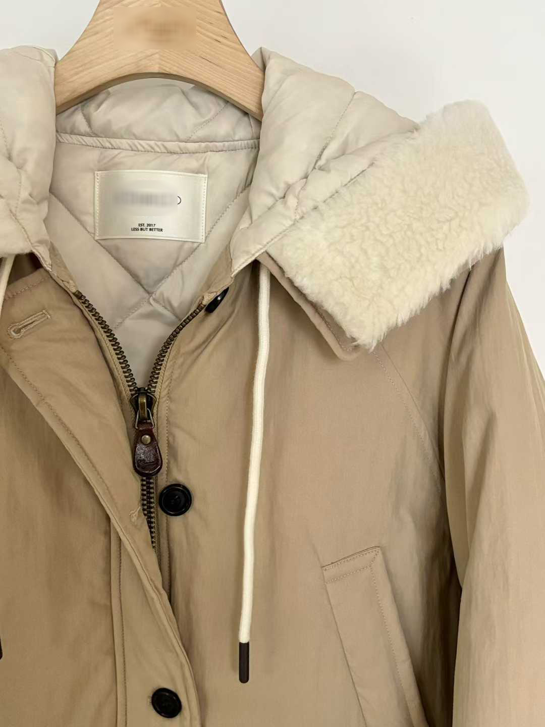 B16.小V家可愛翻領毛毛鴨絨外套