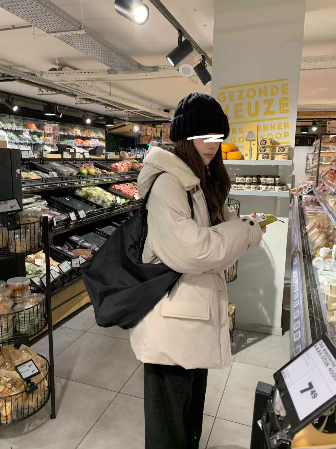 B16.小V家可愛翻領毛毛鴨絨外套