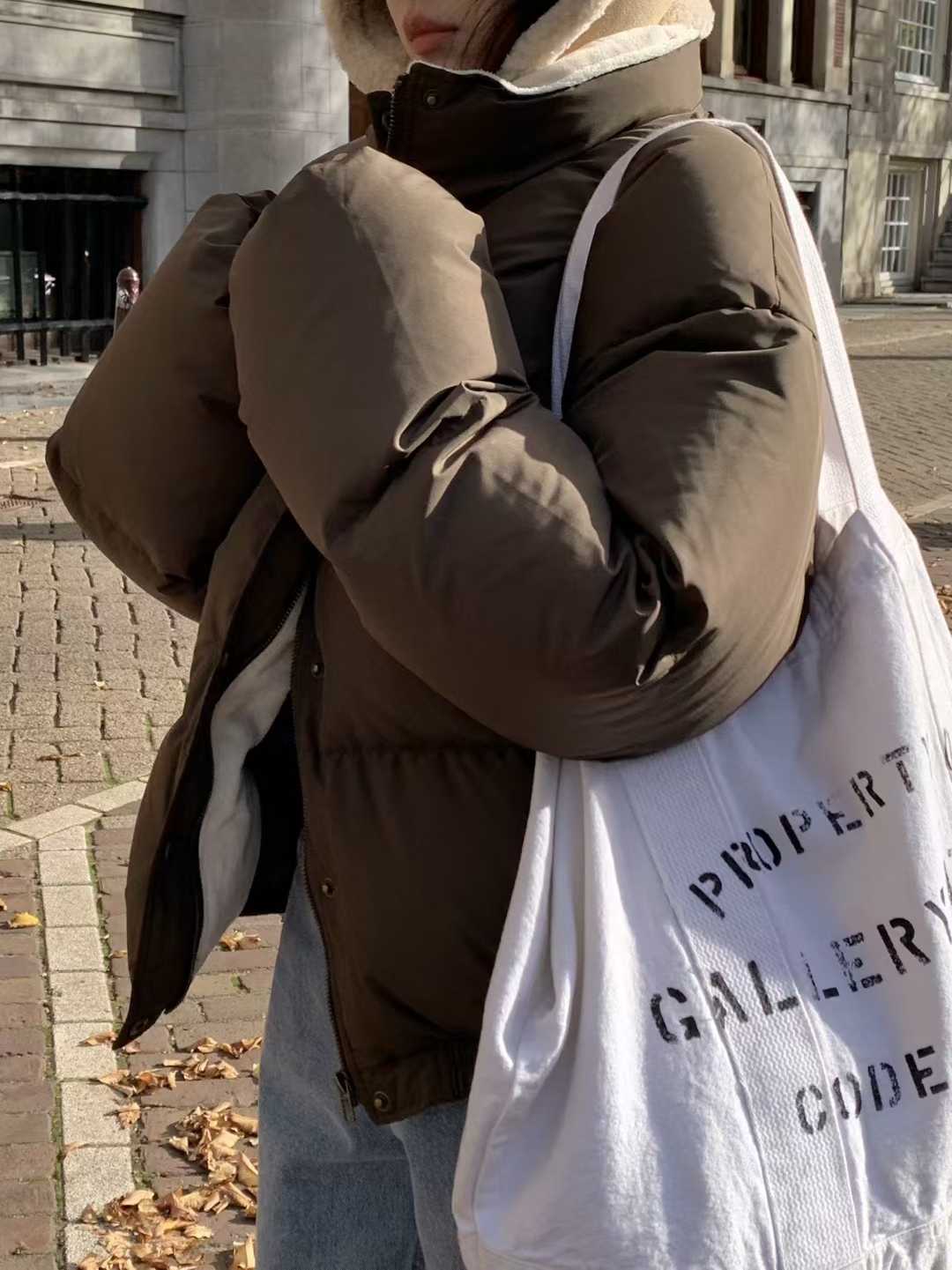 B18.小V家焦糖拿鐵鴨絨保暖外套