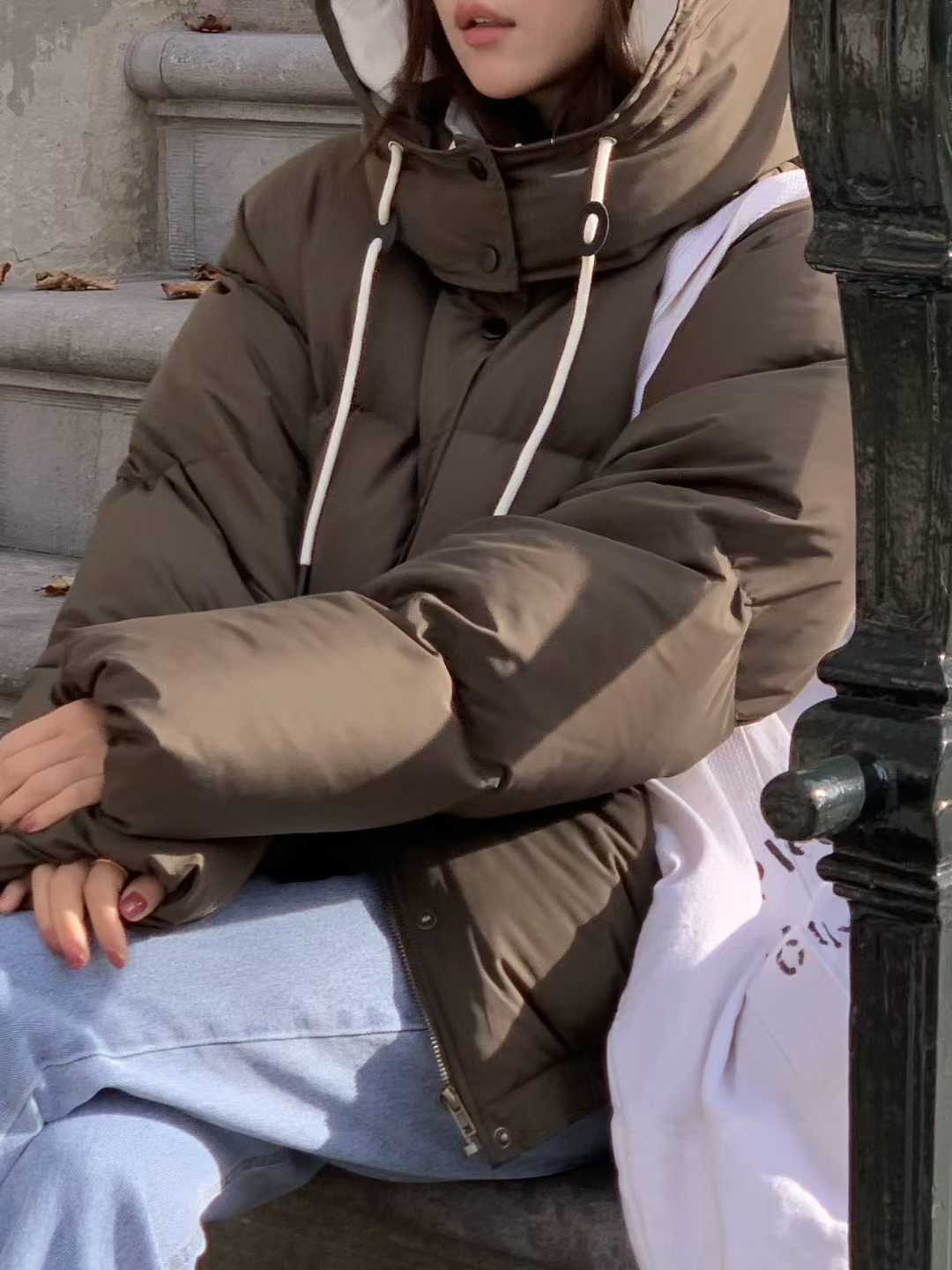 B18.小V家焦糖拿鐵鴨絨保暖外套