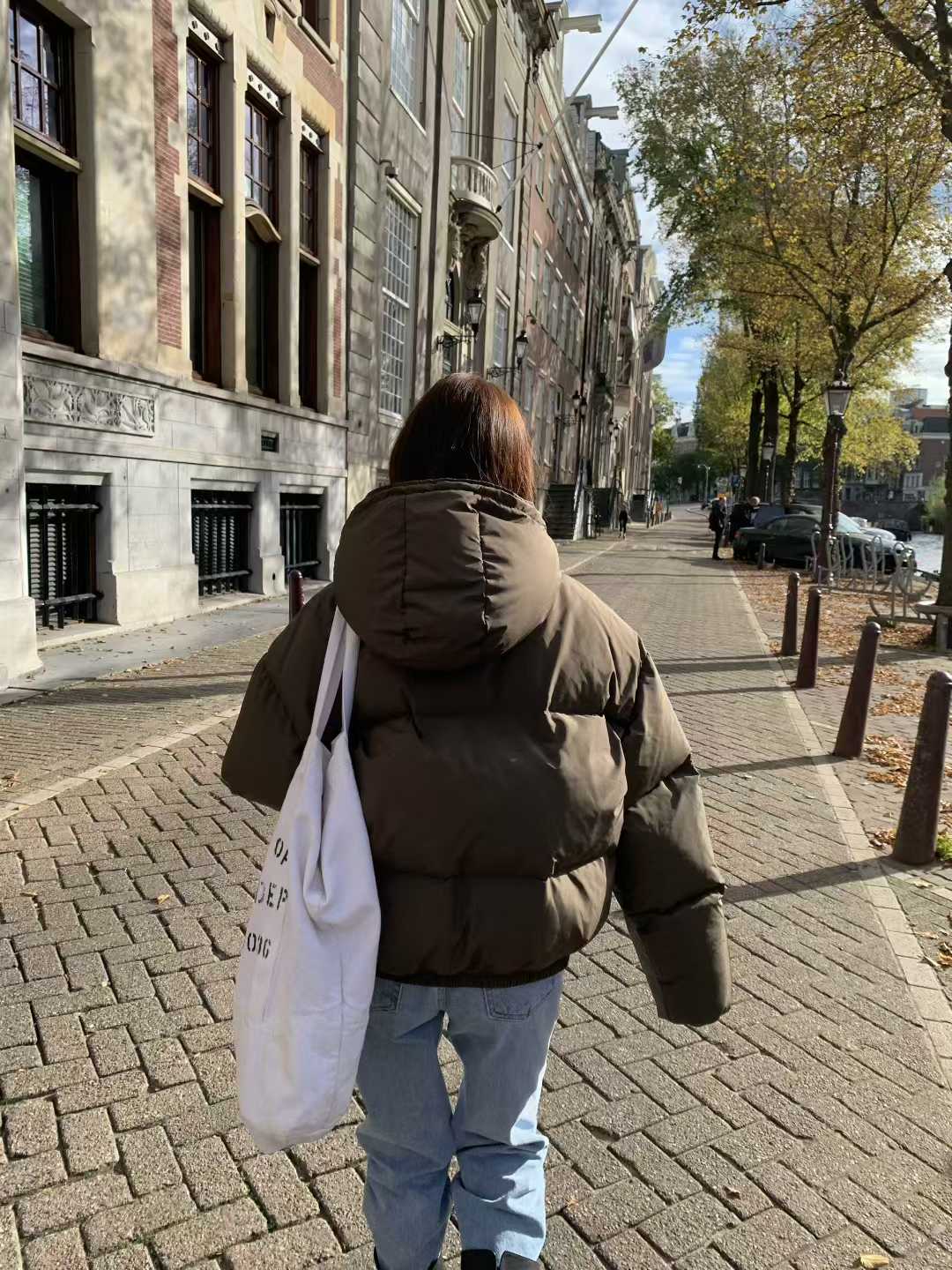 B18.小V家焦糖拿鐵鴨絨保暖外套