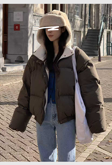 B18.小V家焦糖拿鐵鴨絨保暖外套