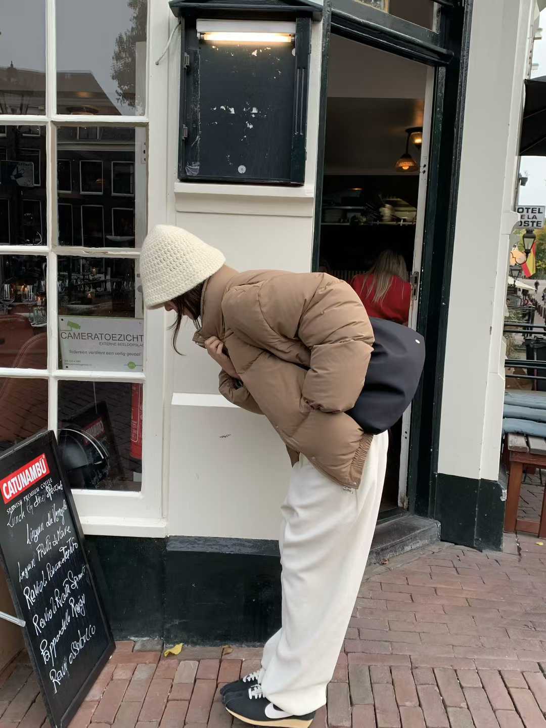 B18.小V家焦糖拿鐵鴨絨保暖外套