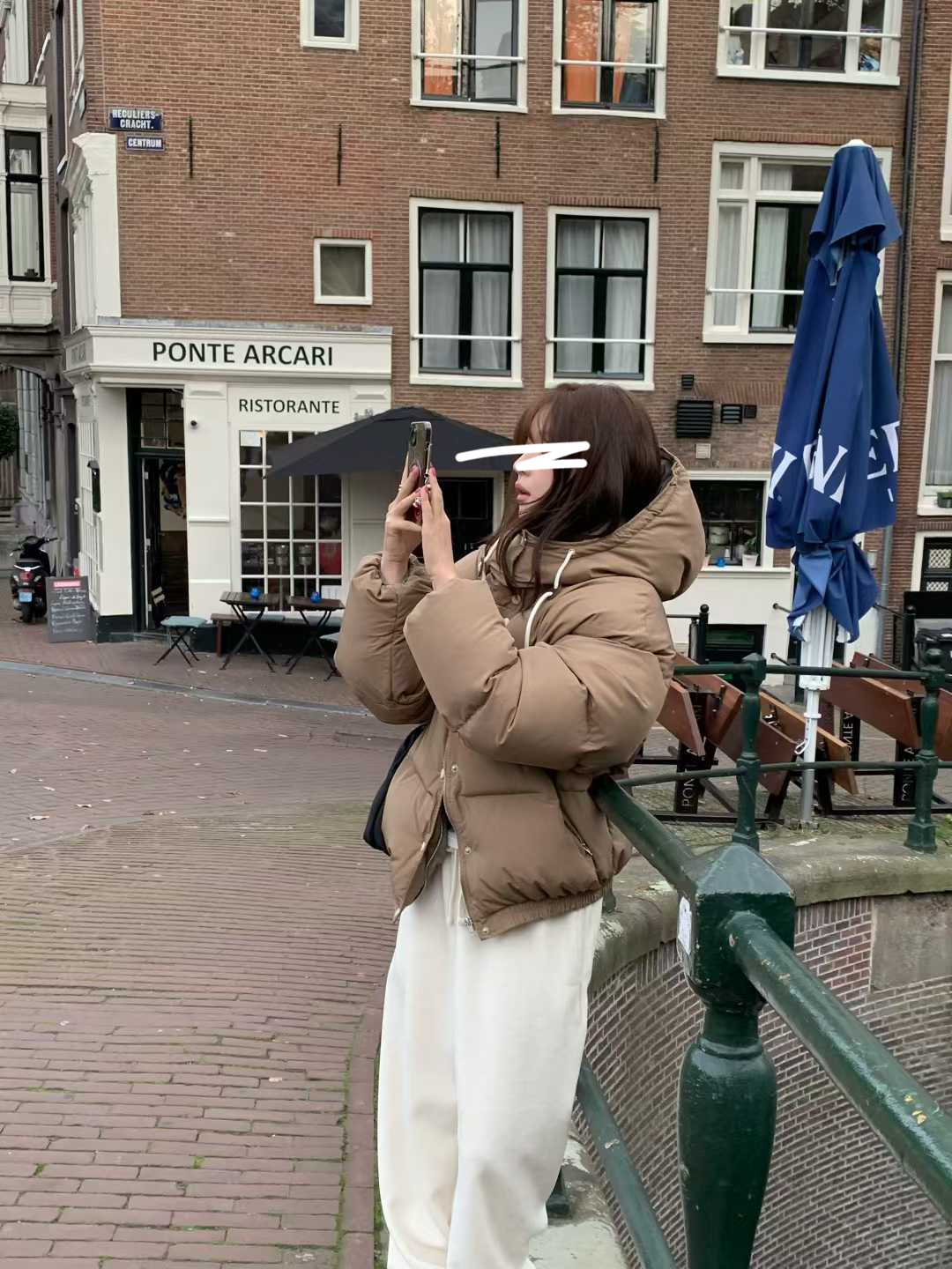 B18.小V家焦糖拿鐵鴨絨保暖外套