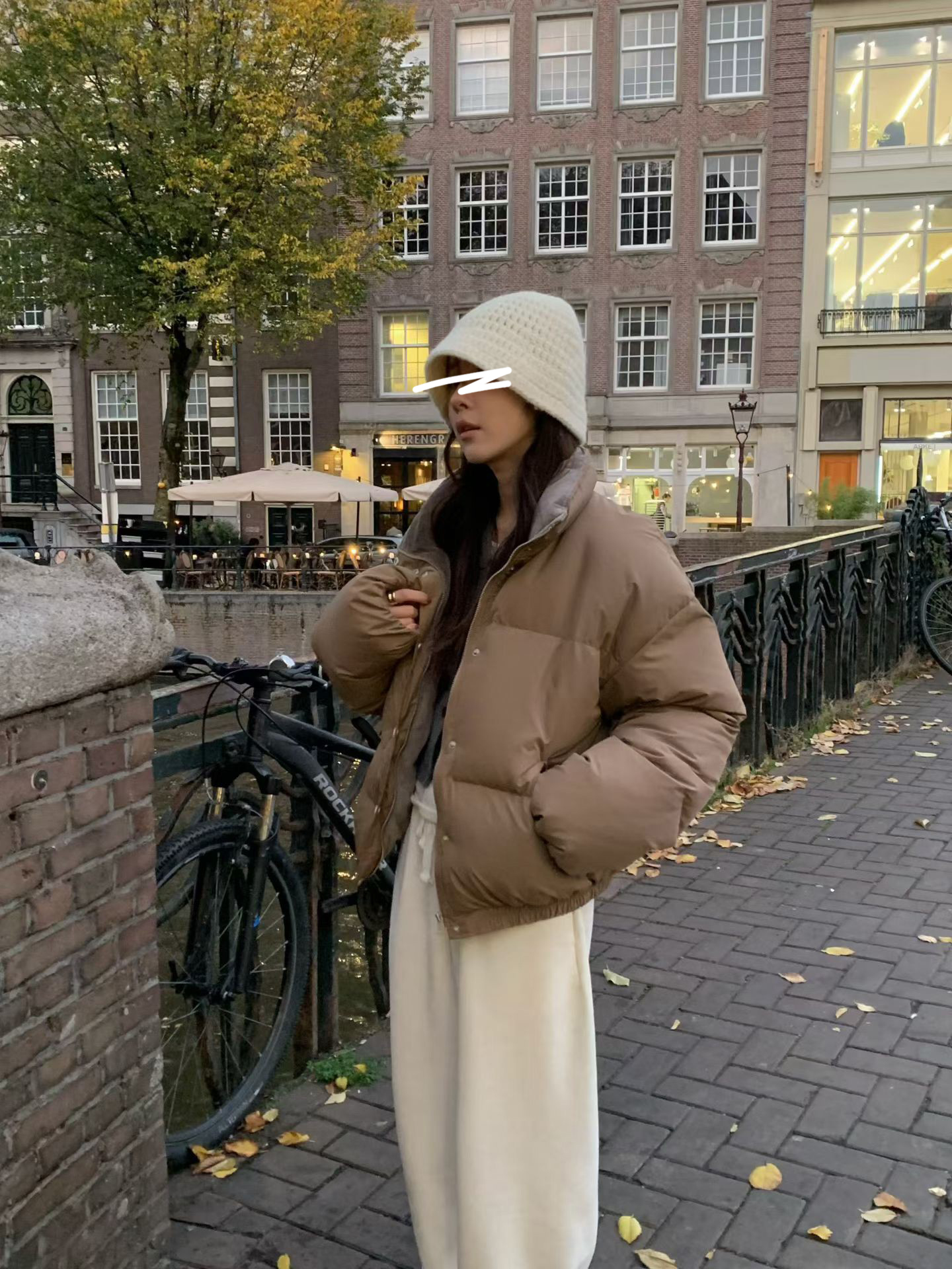 B18.小V家焦糖拿鐵鴨絨保暖外套