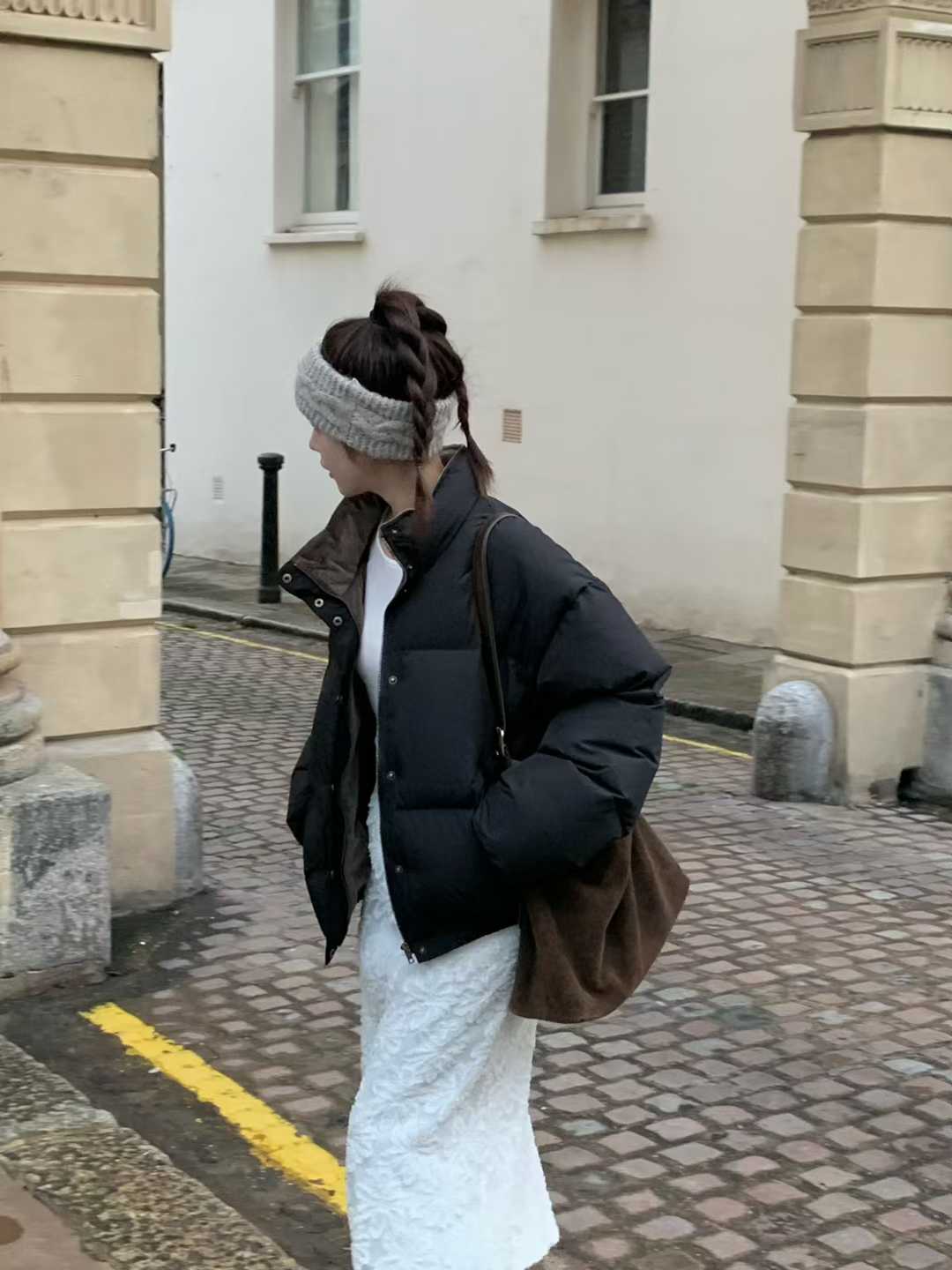 B18.小V家焦糖拿鐵鴨絨保暖外套