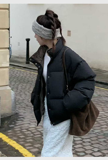 B18.小V家焦糖拿鐵鴨絨保暖外套