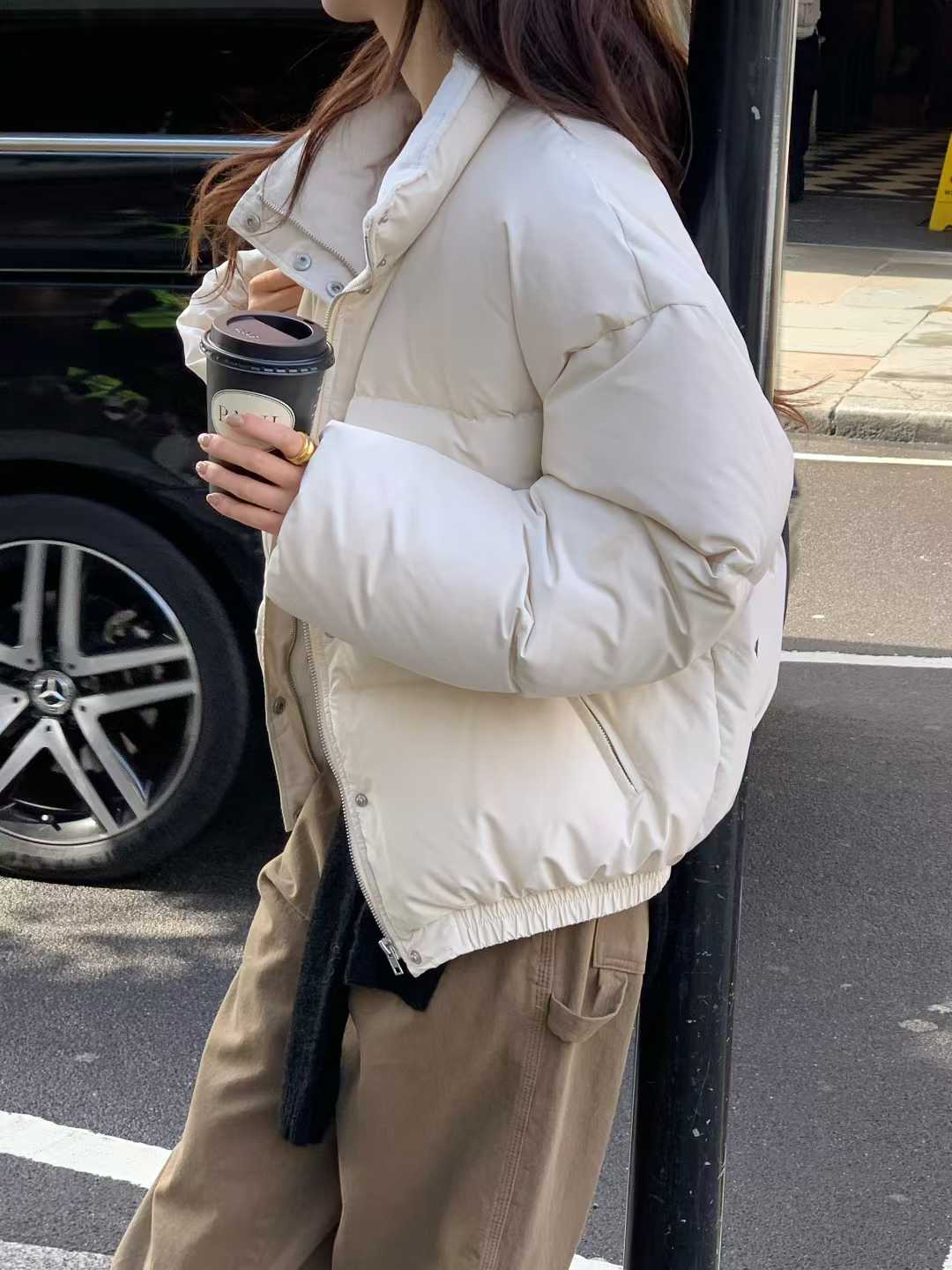 B18.小V家焦糖拿鐵鴨絨保暖外套