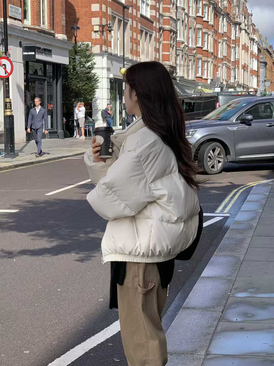 B18.小V家焦糖拿鐵鴨絨保暖外套