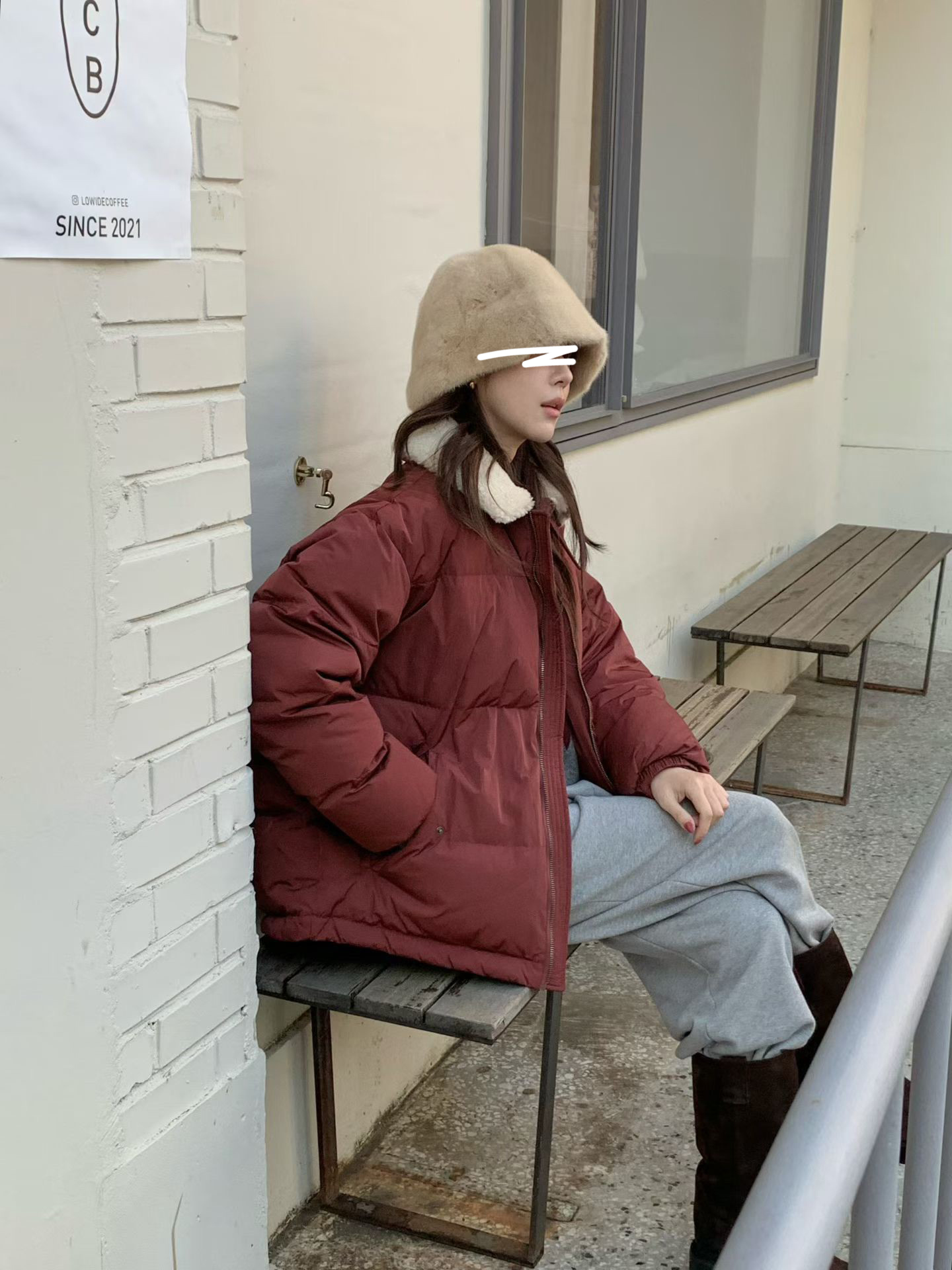 B22.小V家可愛毛毛領鴨絨外套