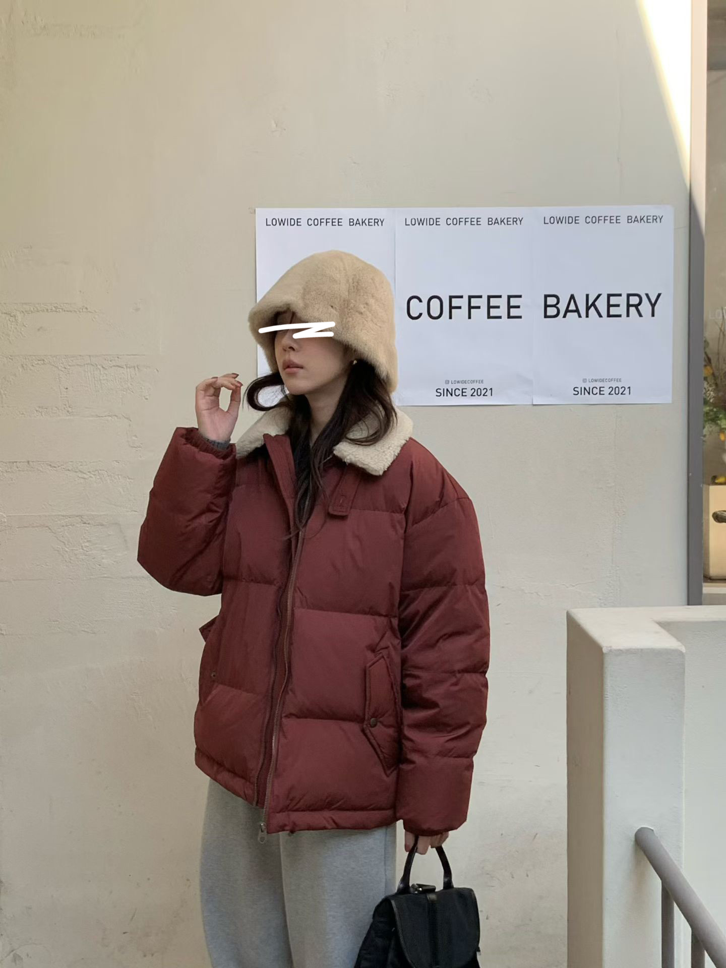 B22.小V家可愛毛毛領鴨絨外套