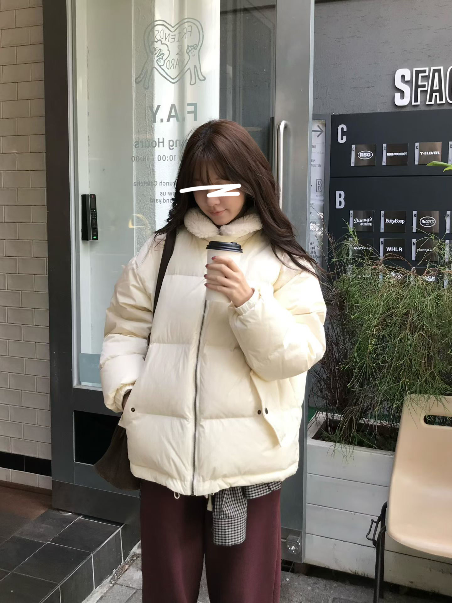 B22.小V家可愛毛毛領鴨絨外套