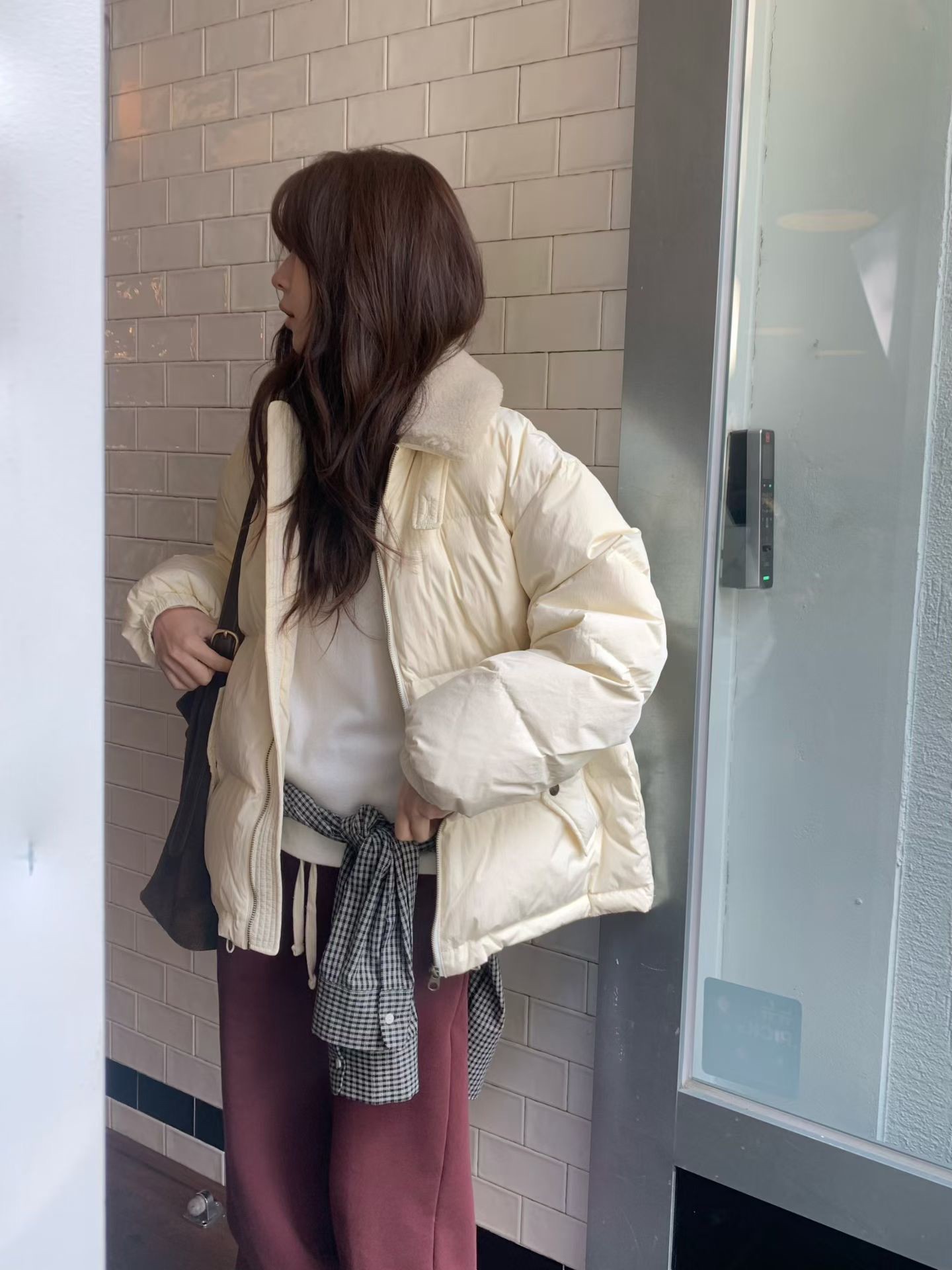 B22.小V家可愛毛毛領鴨絨外套