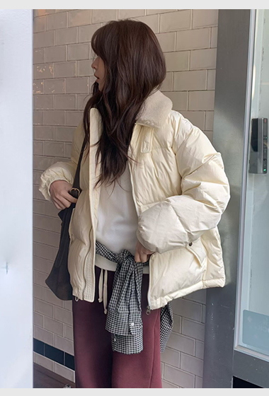 B22.小V家可愛毛毛領鴨絨外套