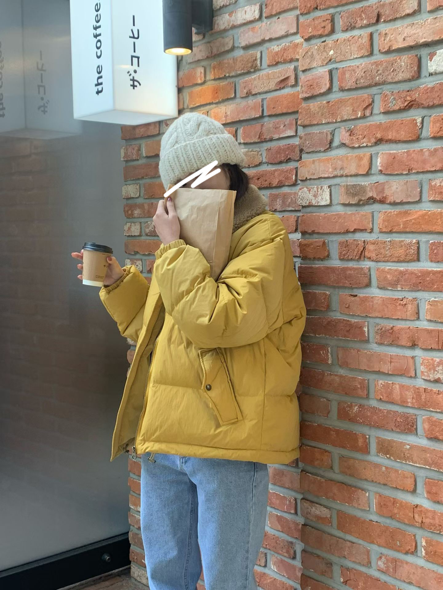 B22.小V家可愛毛毛領鴨絨外套