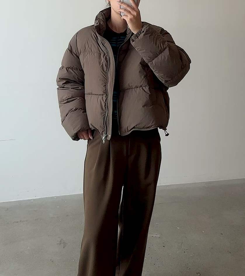 C37.基本款素雅鴨絨保暖外套