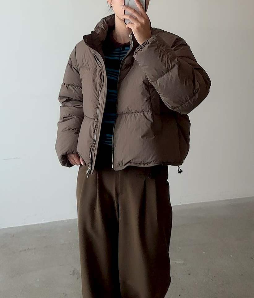 C37.基本款素雅鴨絨保暖外套