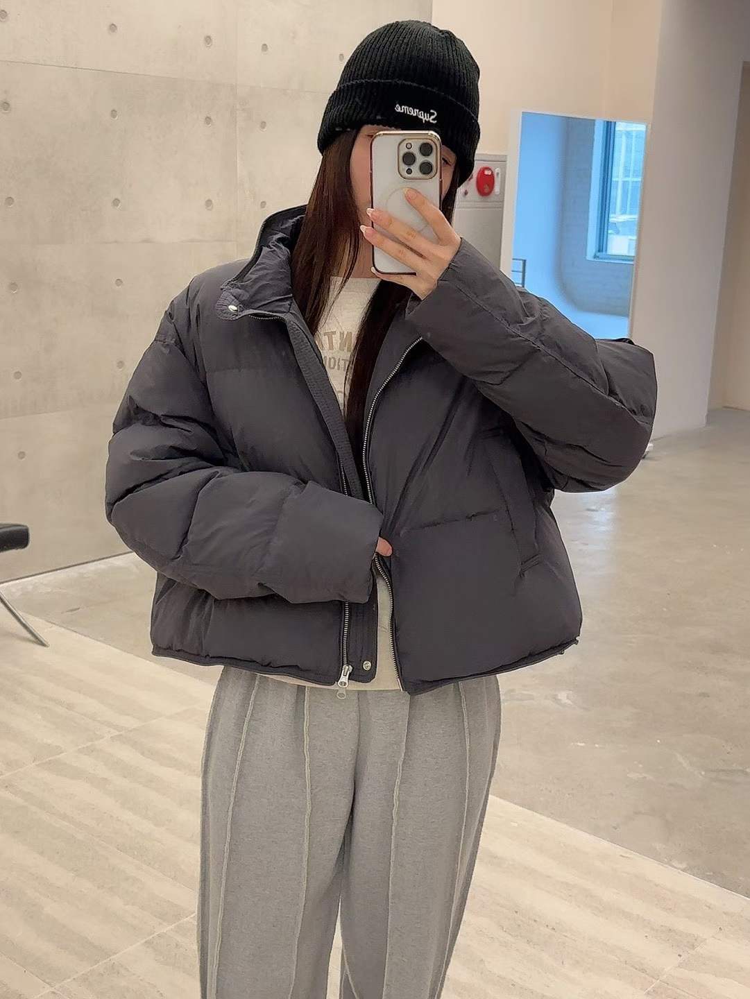 C37.基本款素雅鴨絨保暖外套