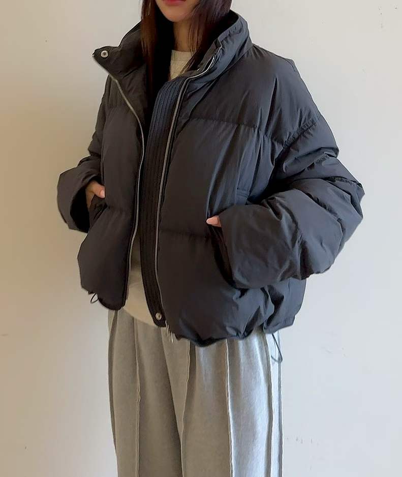 C37.基本款素雅鴨絨保暖外套