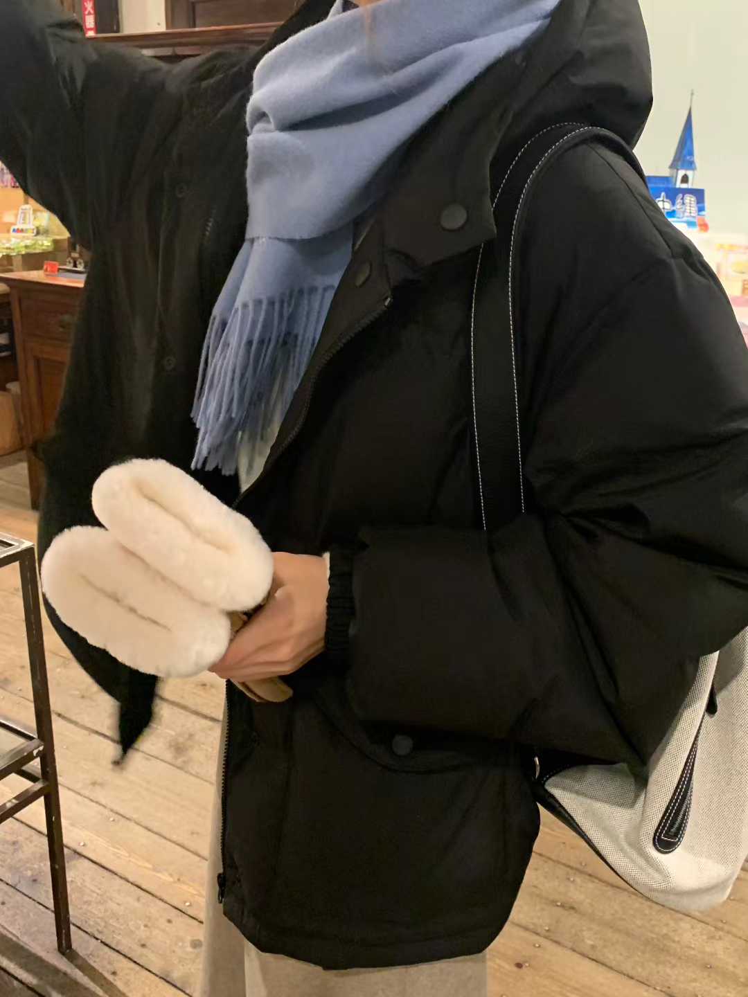 A23.顏值家雪季女孩保暖鴨絨外套