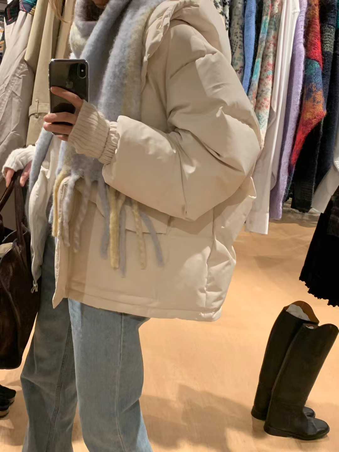 A23.顏值家雪季女孩保暖鴨絨外套