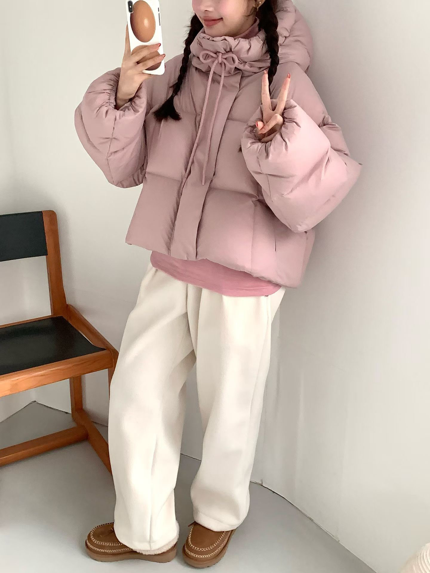 B07.甜美防寒賞雪100%鵝絨外套