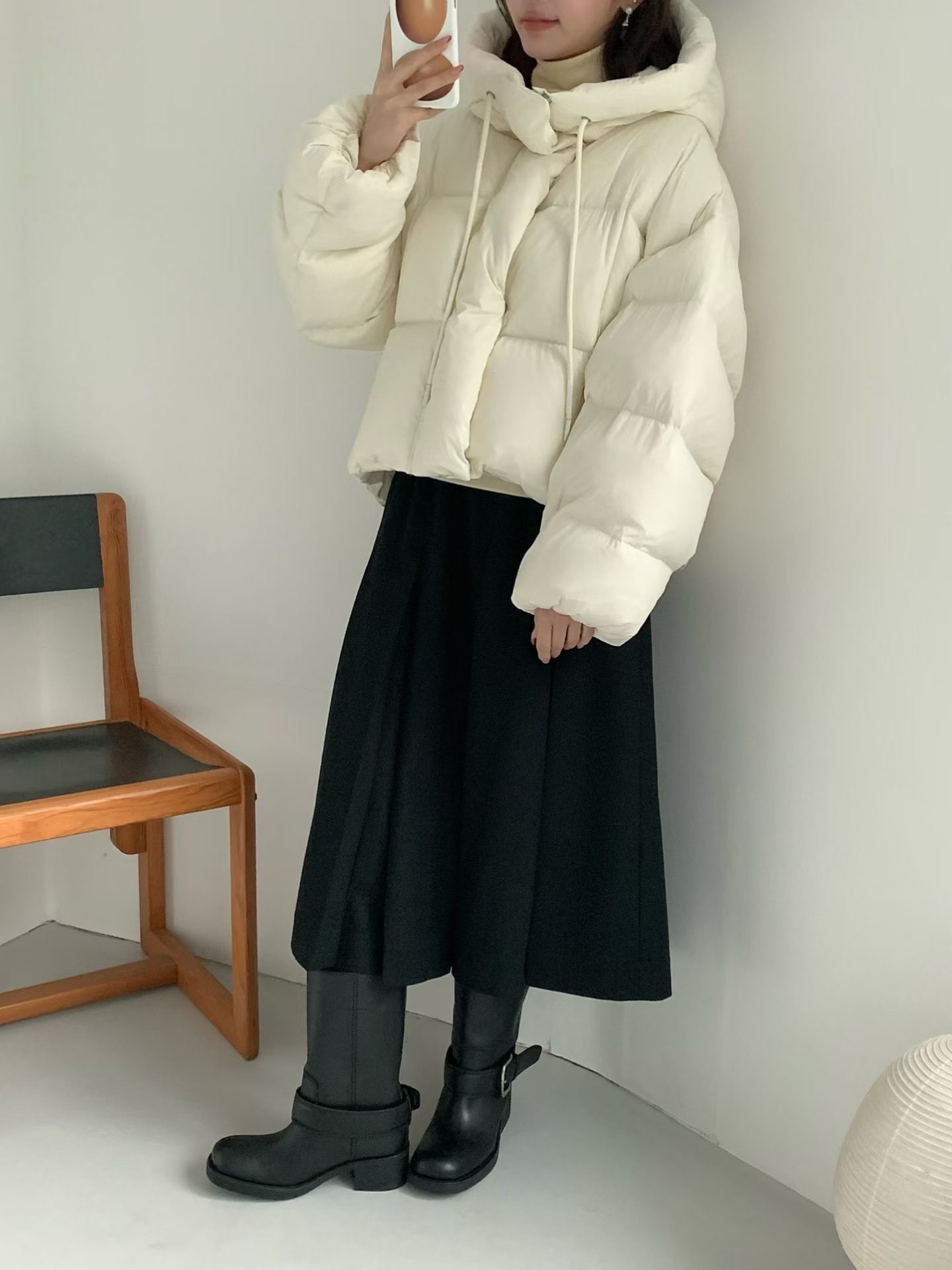 B07.甜美防寒賞雪100%鵝絨外套