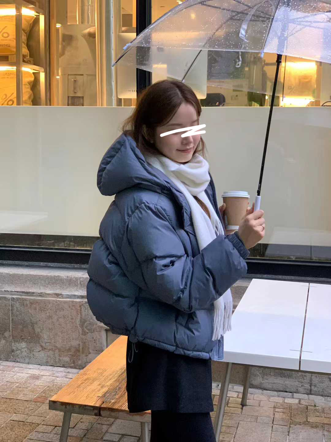 B35.顏值家女孩玩雪鴨絨外套