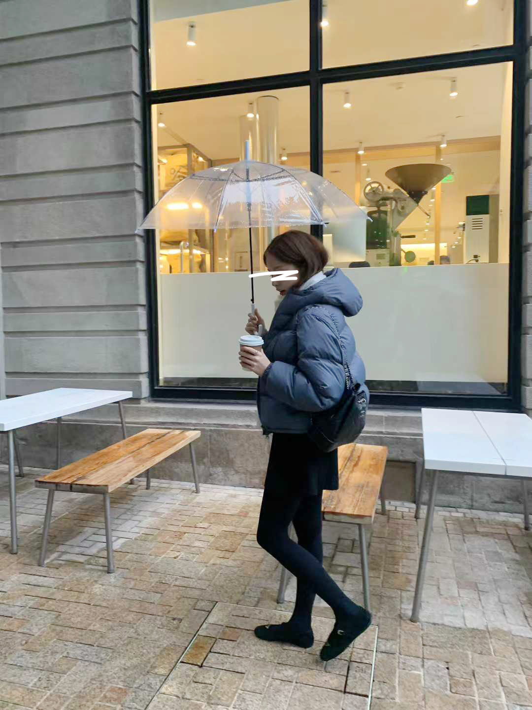 B35.顏值家女孩玩雪鴨絨外套