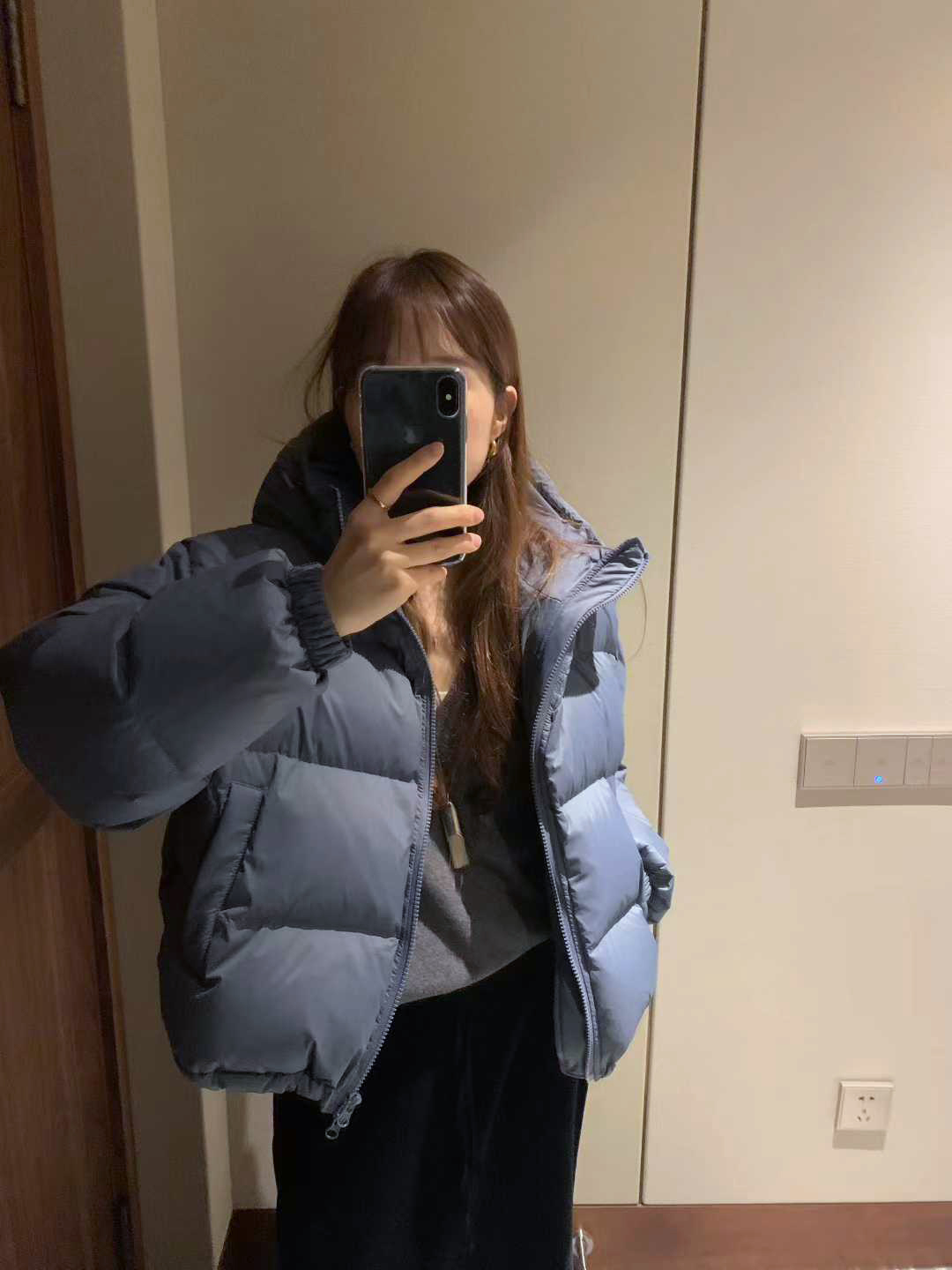 B35.顏值家女孩玩雪鴨絨外套