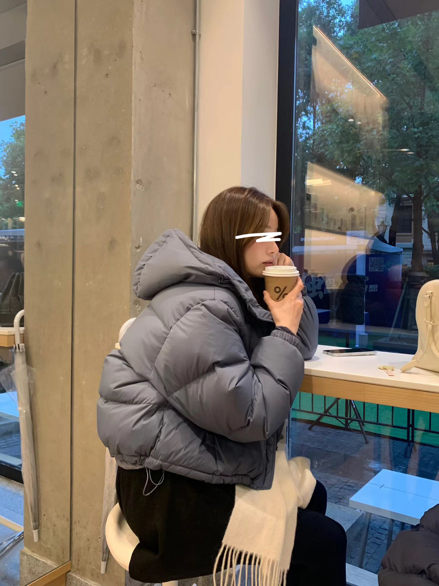 B35.顏值家女孩玩雪鴨絨外套