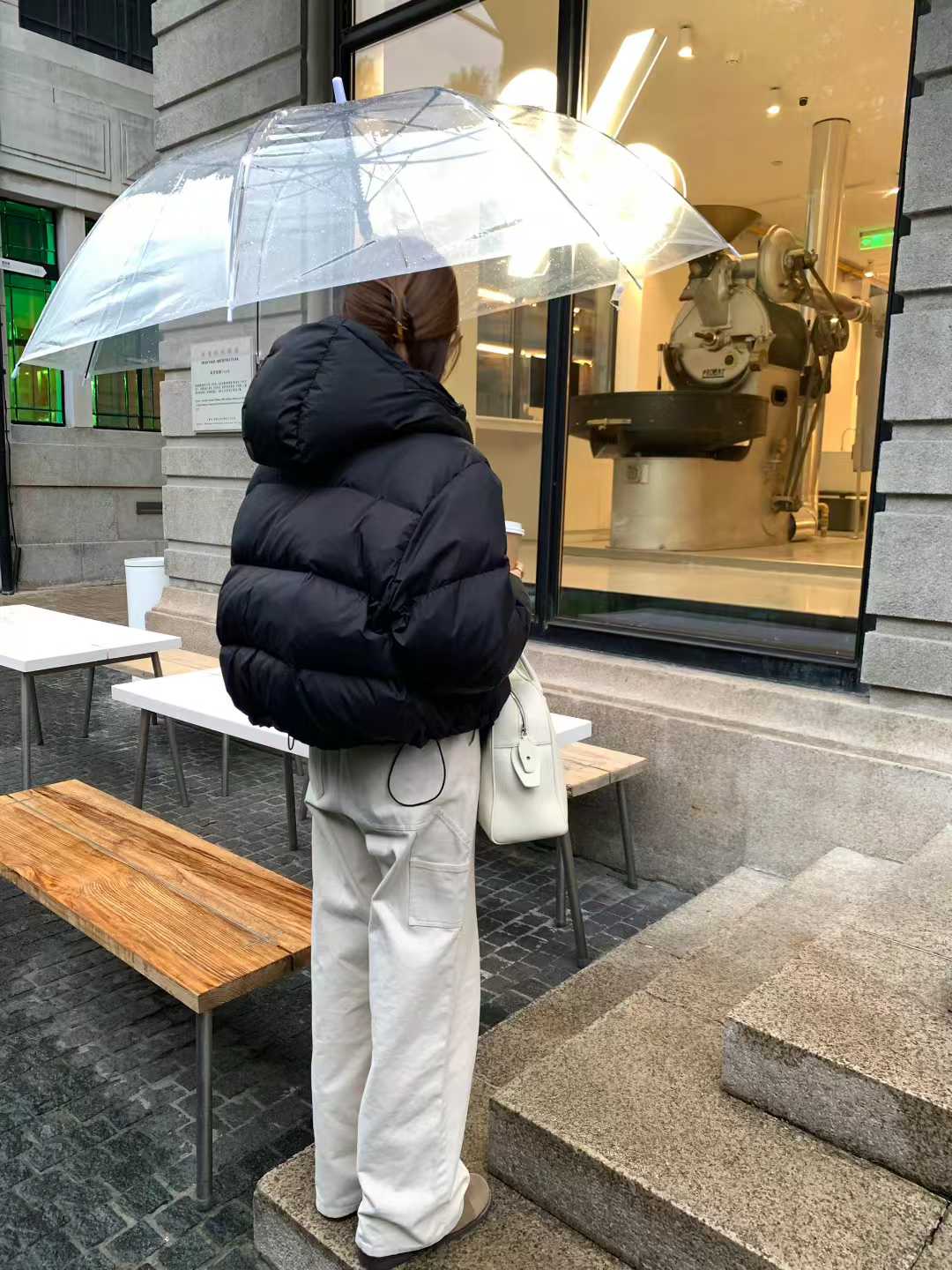 B35.顏值家女孩玩雪鴨絨外套