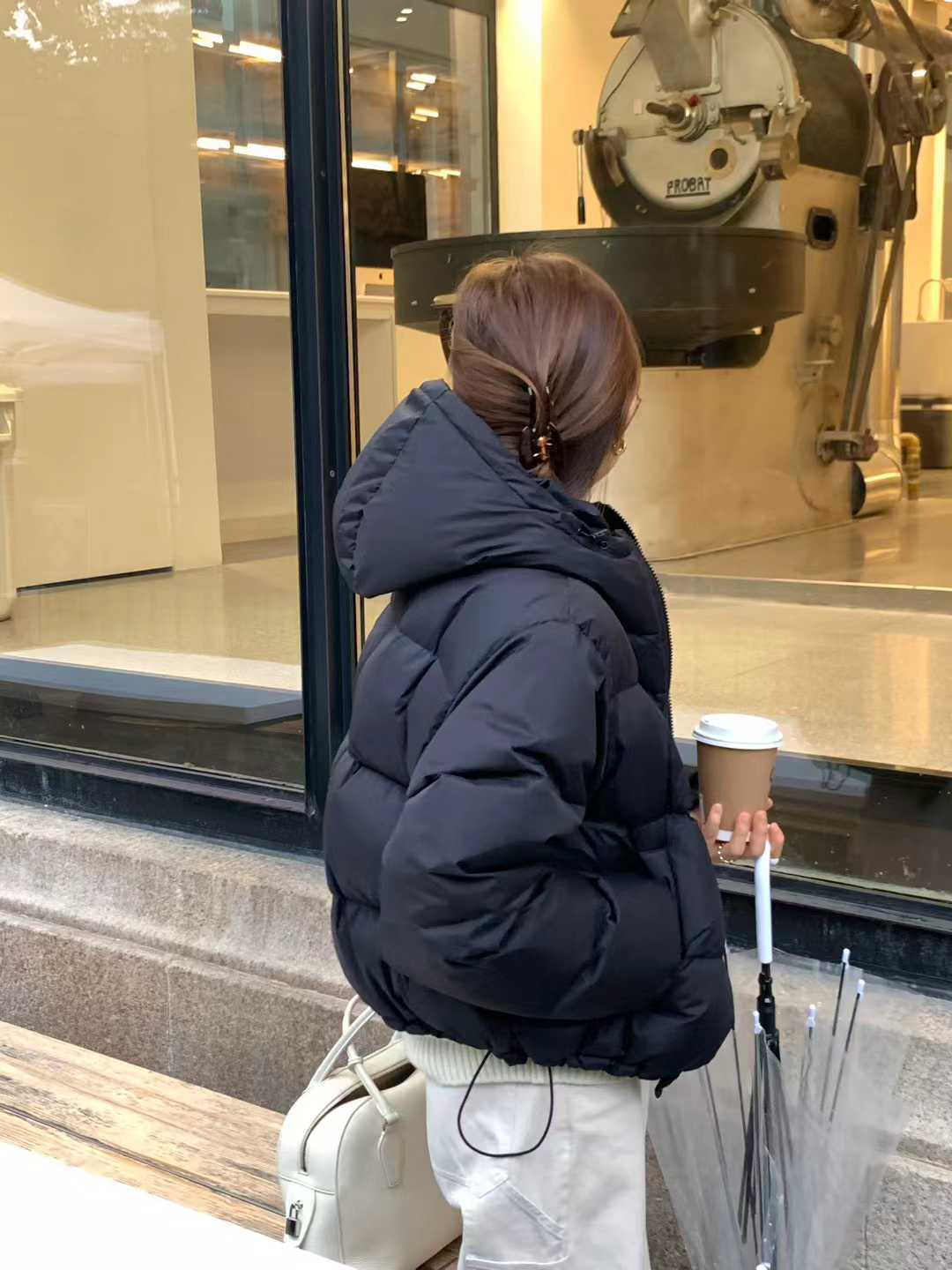 B35.顏值家女孩玩雪鴨絨外套