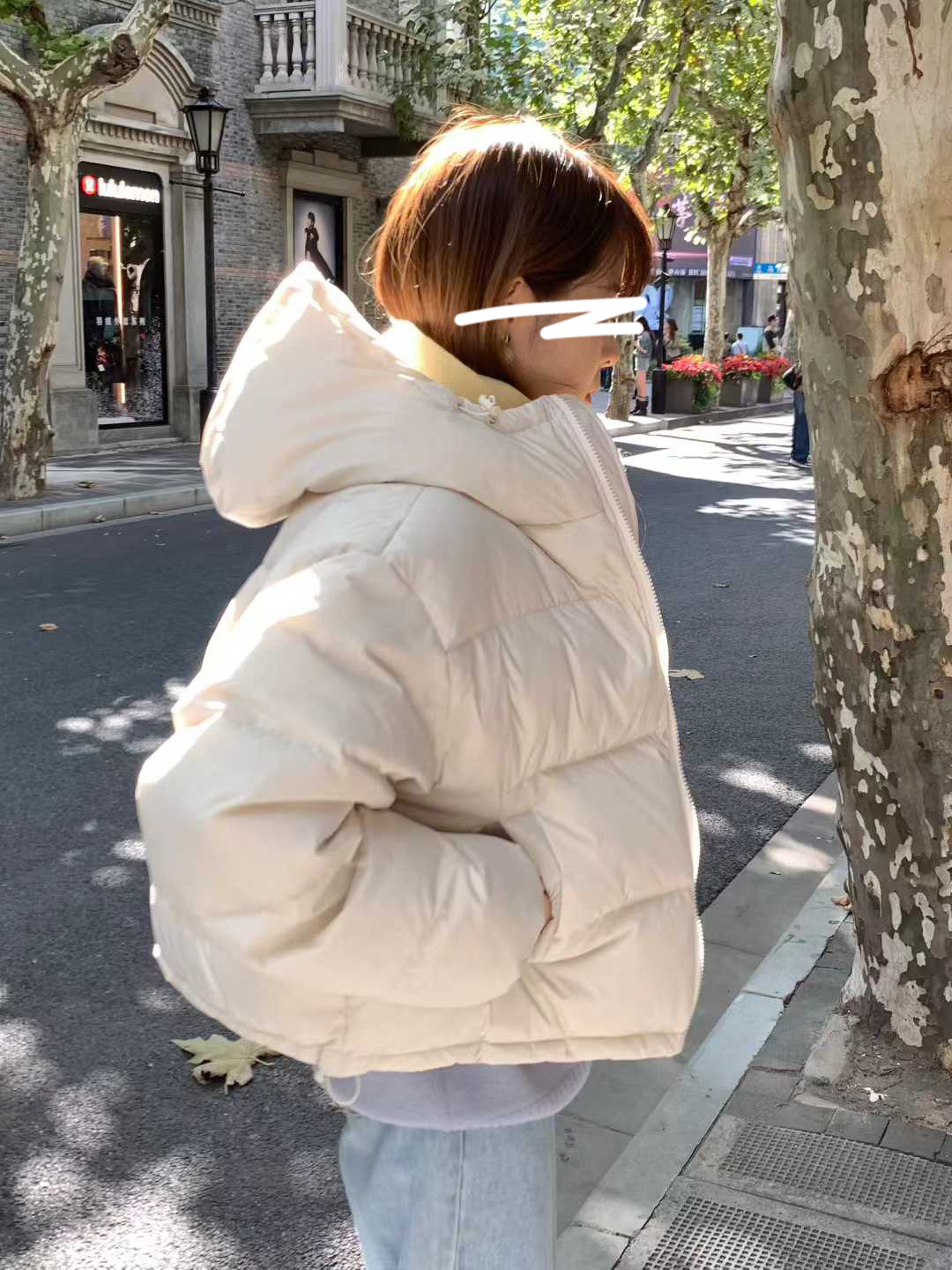 B35.顏值家女孩玩雪鴨絨外套