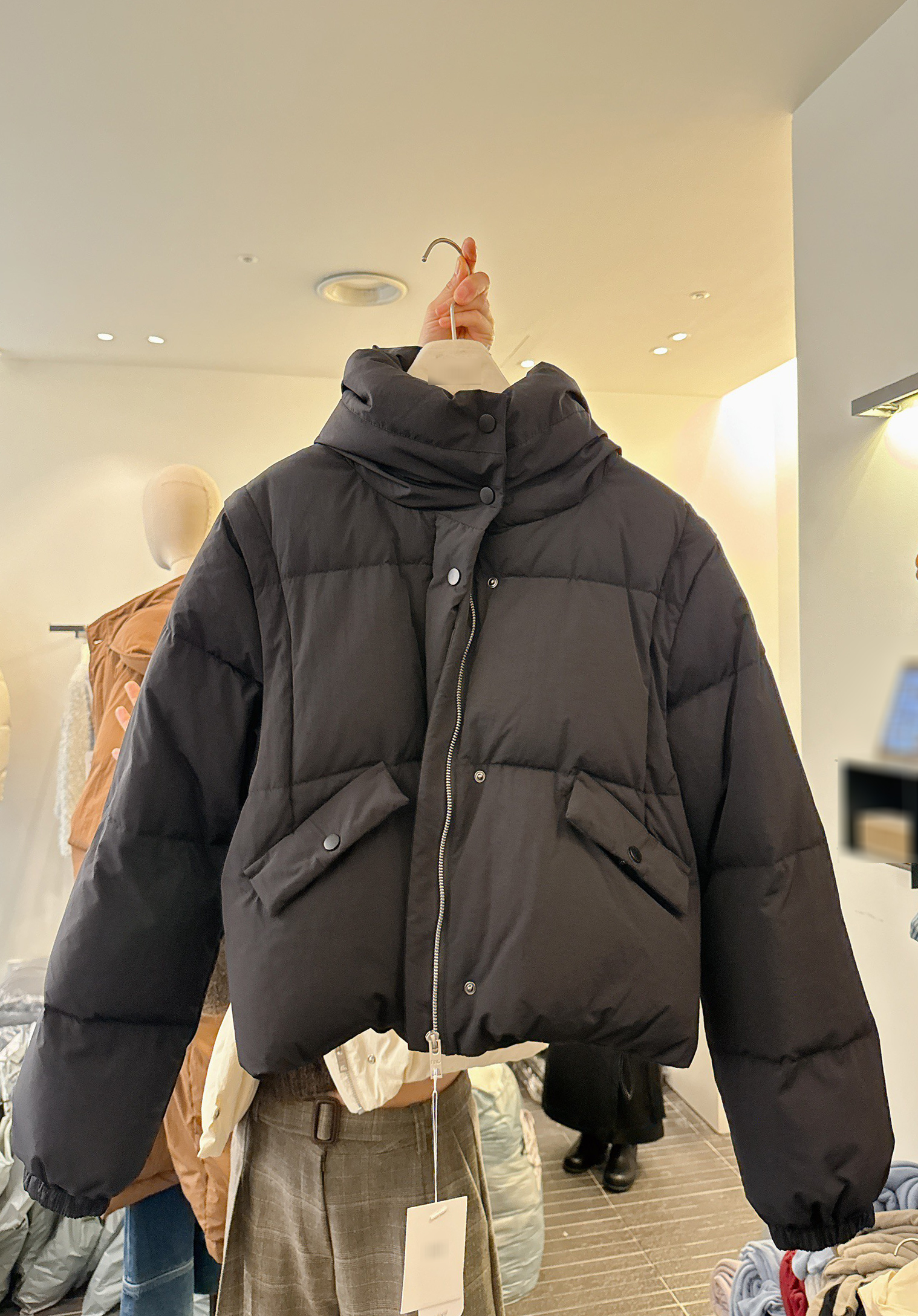 C38.超值鴨絨兩穿袖可拆外套