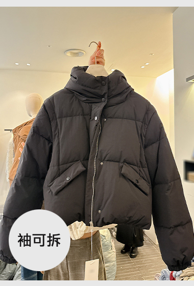 C38.超值鴨絨兩穿袖可拆外套