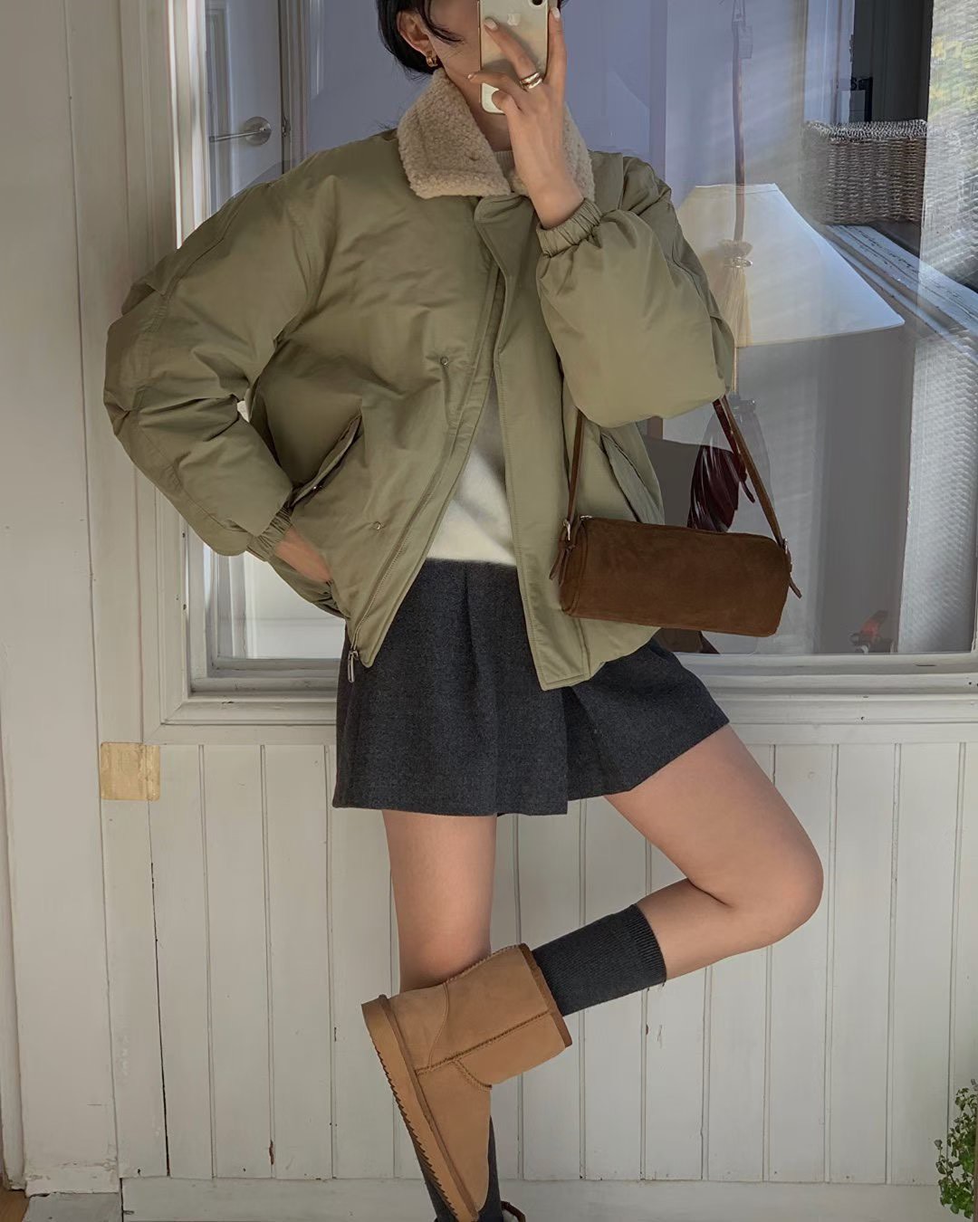 A120.初雪毛毛領戶外鴨絨外套