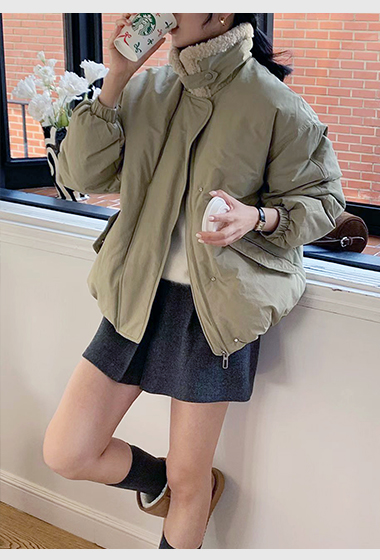 A120.初雪毛毛領戶外鴨絨外套