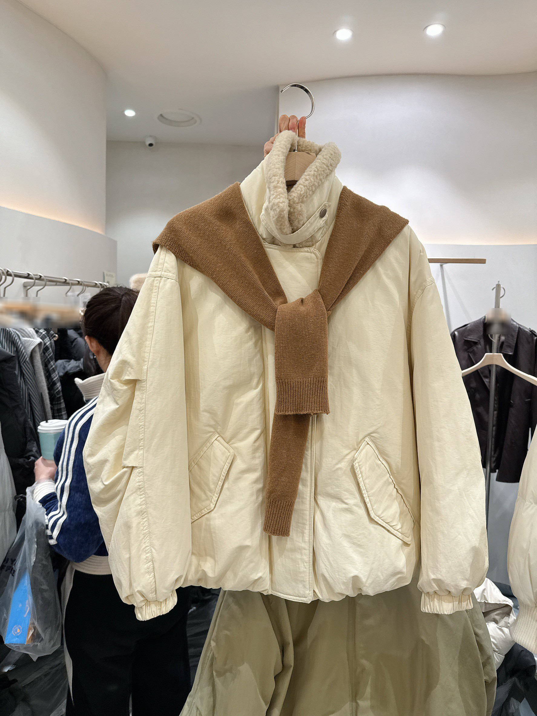 A120.初雪毛毛領戶外鴨絨外套