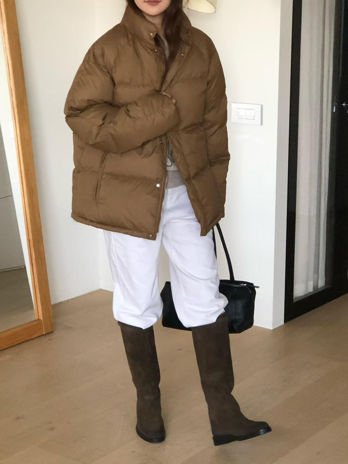 A35.大V家立領玩雪保暖鴨絨外套