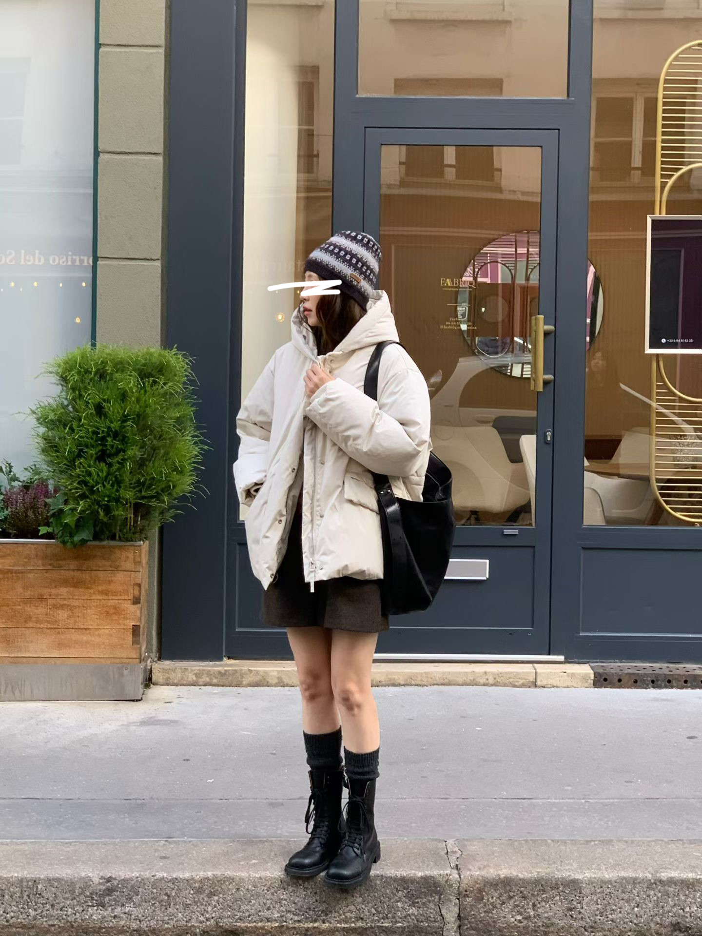 A82.馬卡龍女孩連帽鴨絨外套